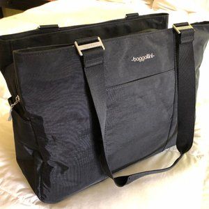 Baggalini East West Tote - Black